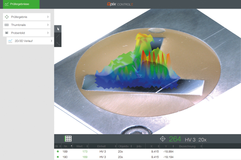 Qness (QATM) Model CHD Master+ : multiple sample, mapping, welding samples gallery