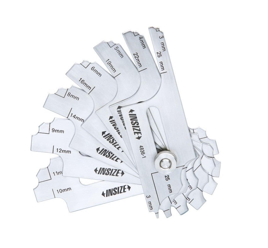 Welding gauge for concave and convex
