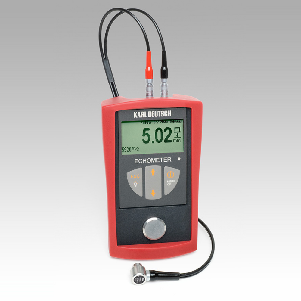 Karl DEUTSCH Wall Thickness ECHOMETER 1076 Data, + Statics evaluation, + Data memory, + Data interface to PC and printer gallery
