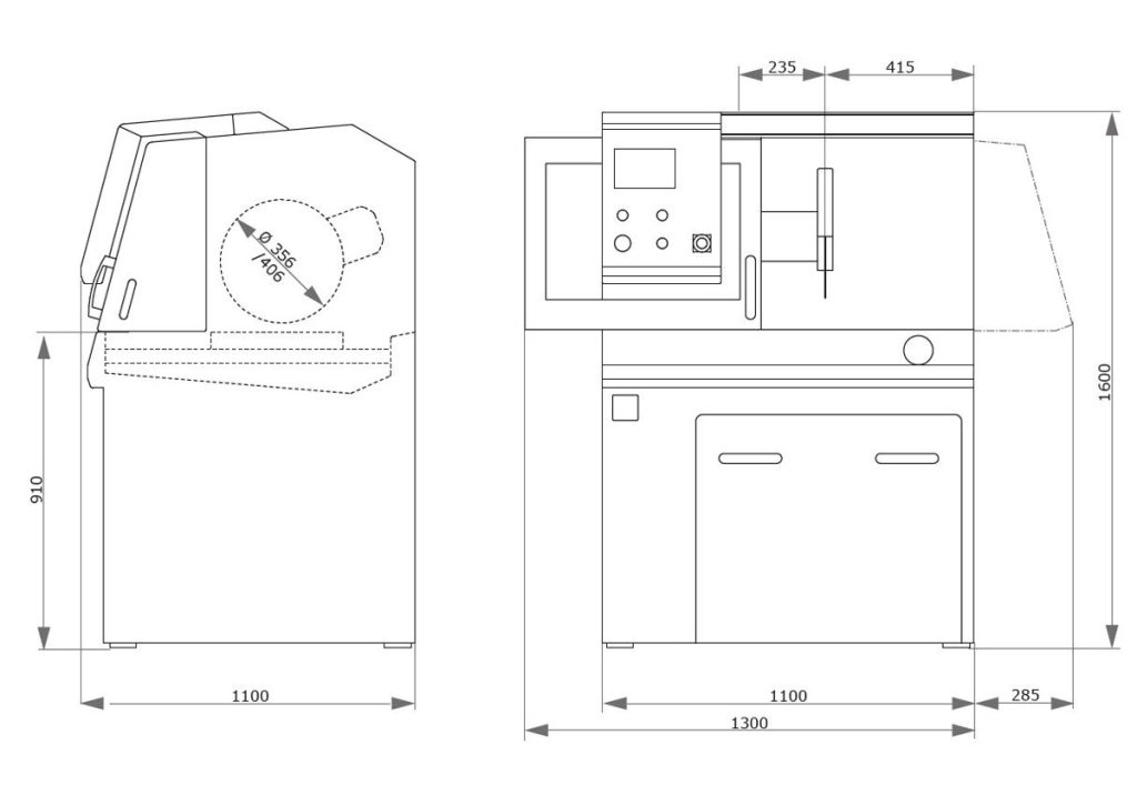 Qness (QATM) Floor-standing Cut-off machine QCUT 400 A (BRILLANT 265) gallery