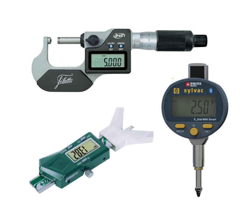 Hand tools (calipers, micrometers, indicators, etc.)